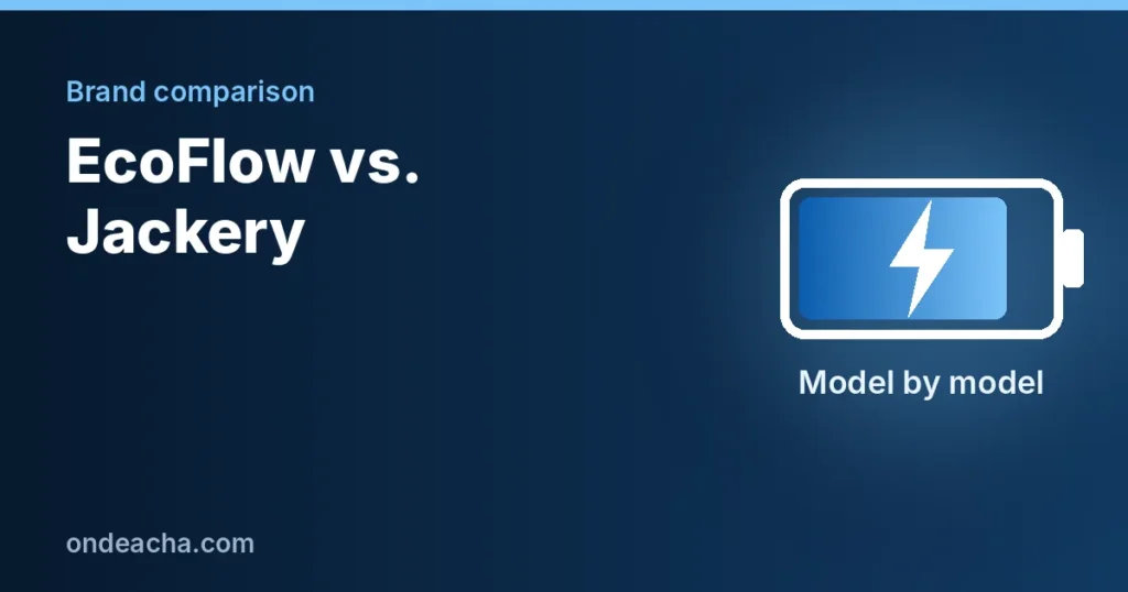 EcoFlow vs Jackery power station comparison