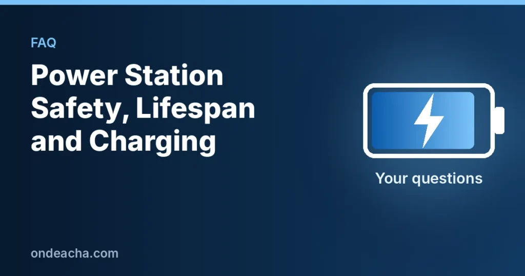 Portable power station safety, lifespan and charging FAQ