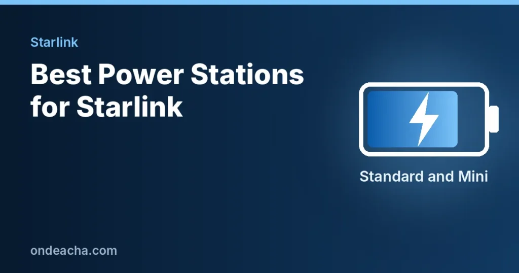 Portable power station for Starlink and Starlink Mini